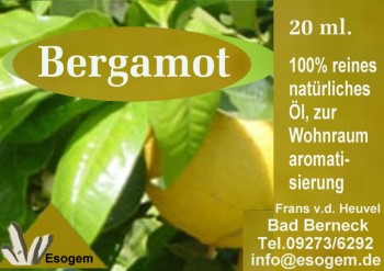 Bergamotteöl 20 ml