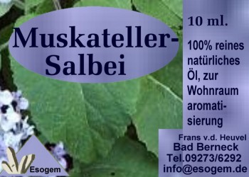 Muskateller-Salbeiöl 10 ml