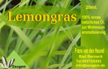 Lemongrasöl 20 ml