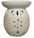 Duftlampe Keramik weiß